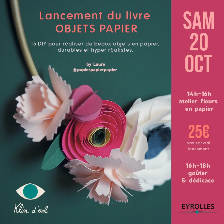Atelier fleurs en papier x Papierpapierpapier