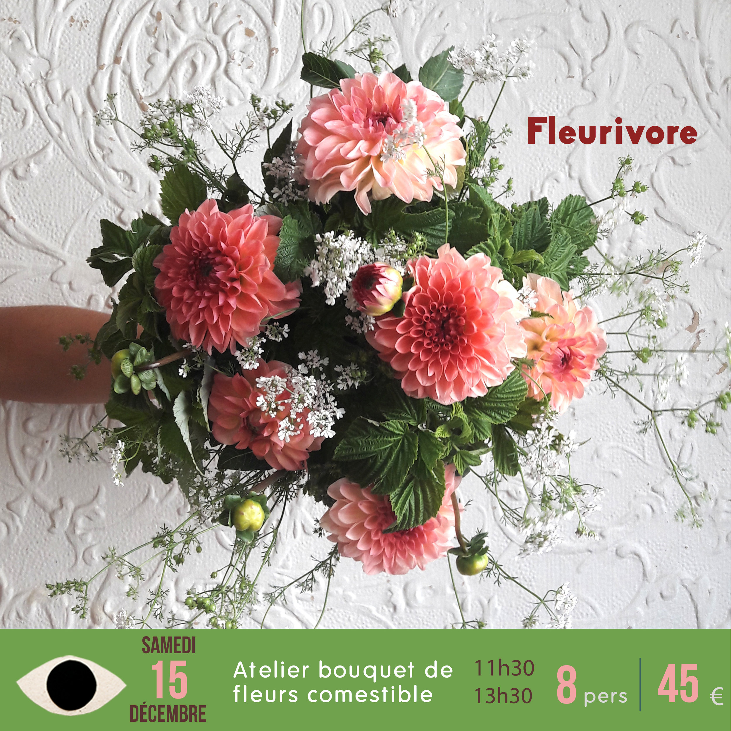 atelier bouquet de fleurs comestible x Fleurivore