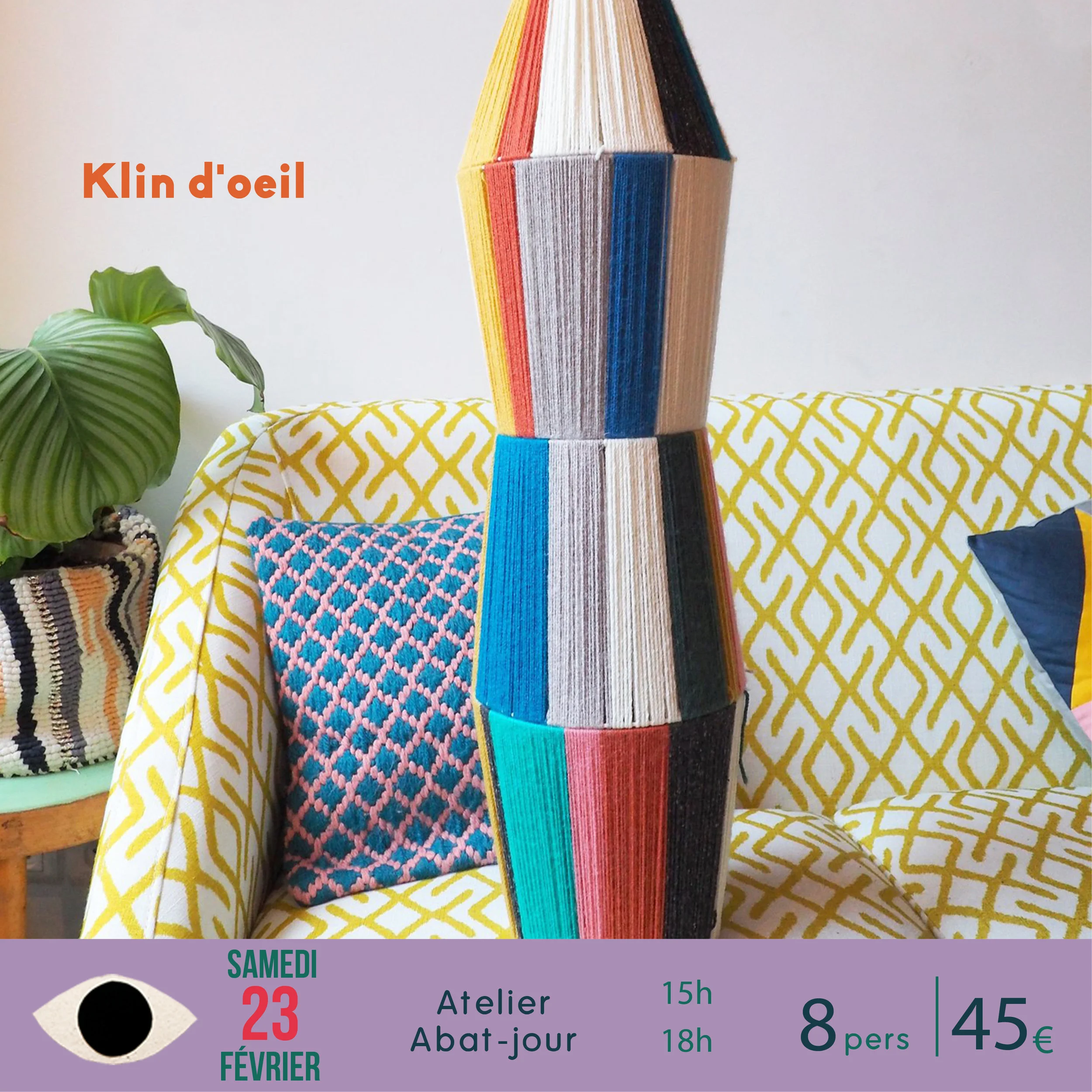 abat-jour laine x klin d'oeil