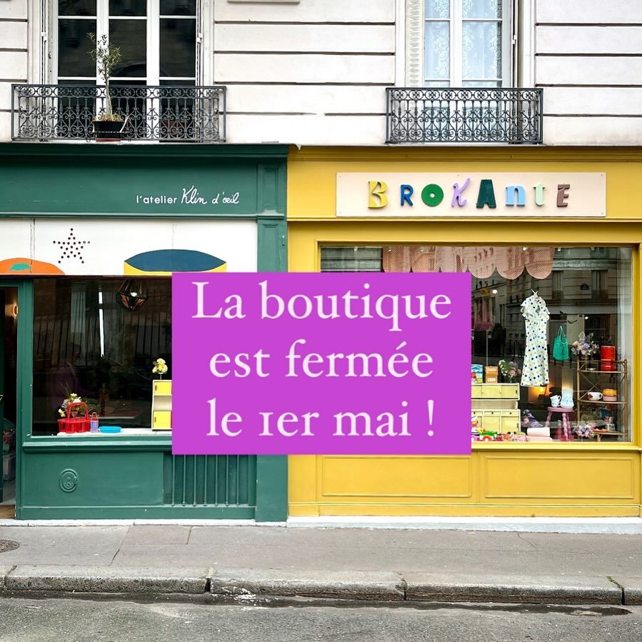 🌸La boutique est FERM&Eacute;E le premier 1er mai !🌸

Mais vous pouvez en profiter pour d&eacute;jeuner au @cafeklin qui est ouvert 🌈😉

#1ermai #klindoeil #ruedeguerry #paris11 #boutiqueindependante #createurs #curator