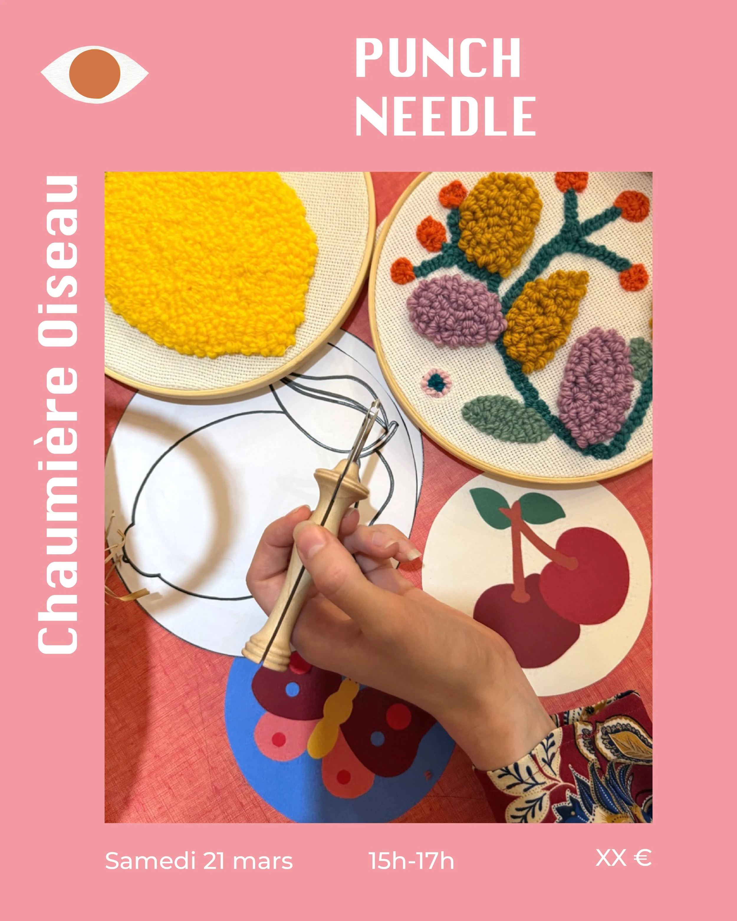 Atelier Punch Needle x Chaumière Oiseau 21.03