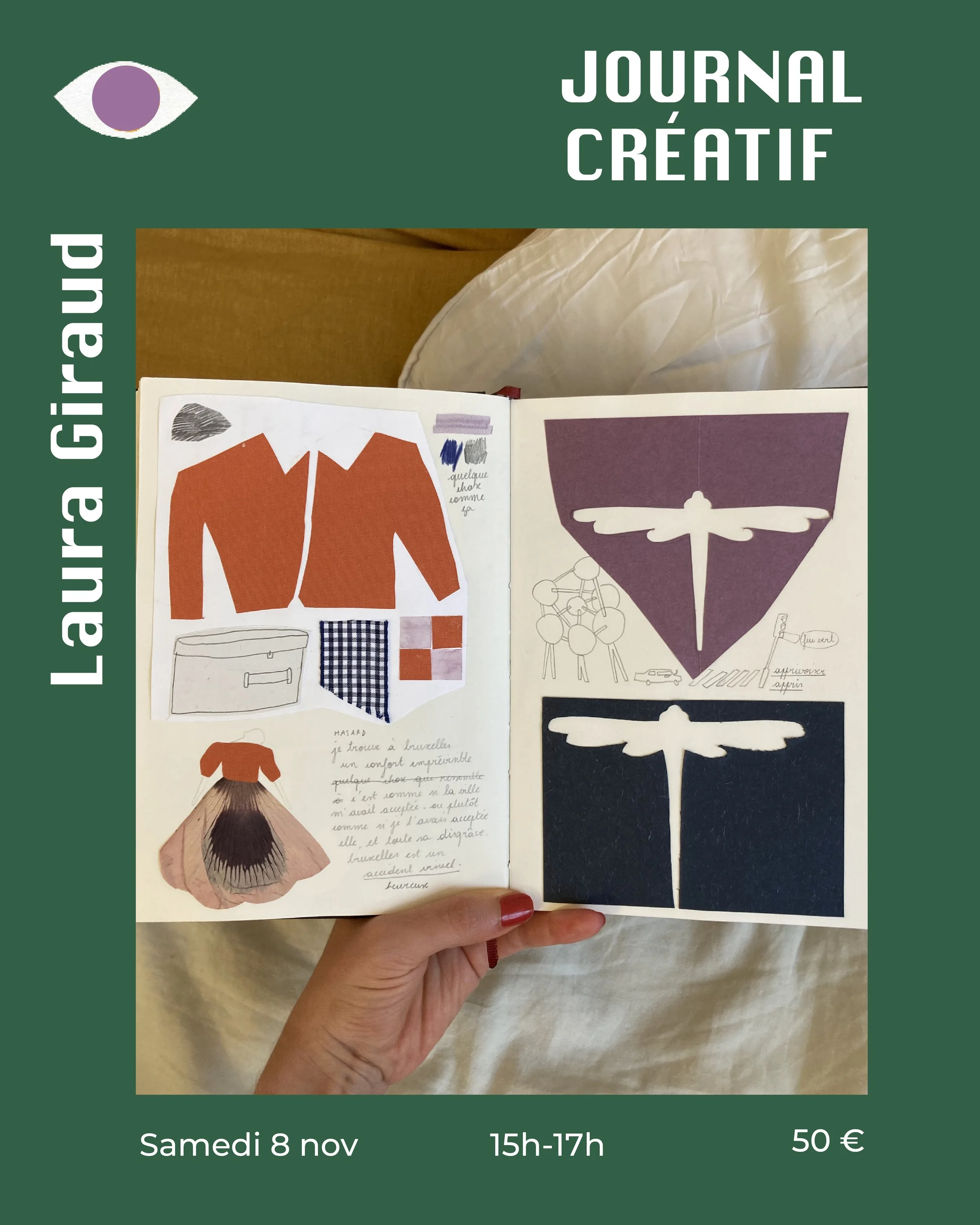Journal créatif x Nuitéejour 8 NOV 15h-17h