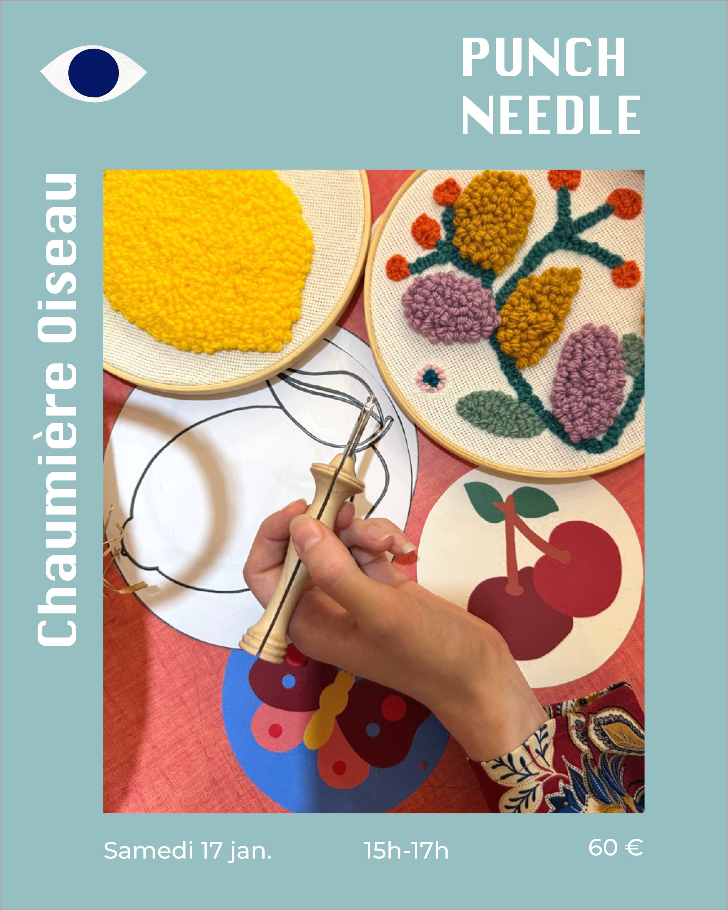 Atelier Punch Needle x Chaumière Oiseau 17.01