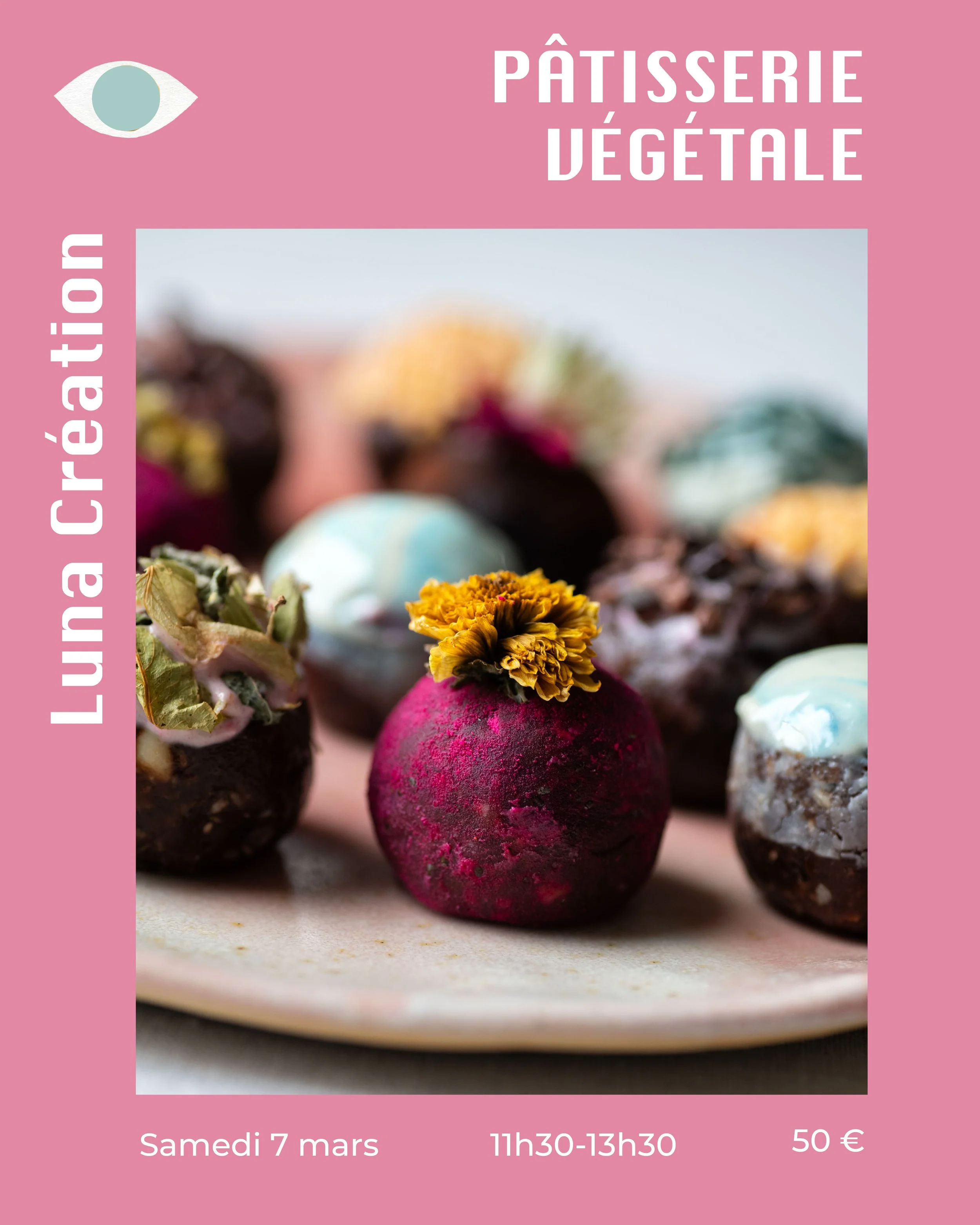 Atelier pâtisserie végétale x Luna création 7.03