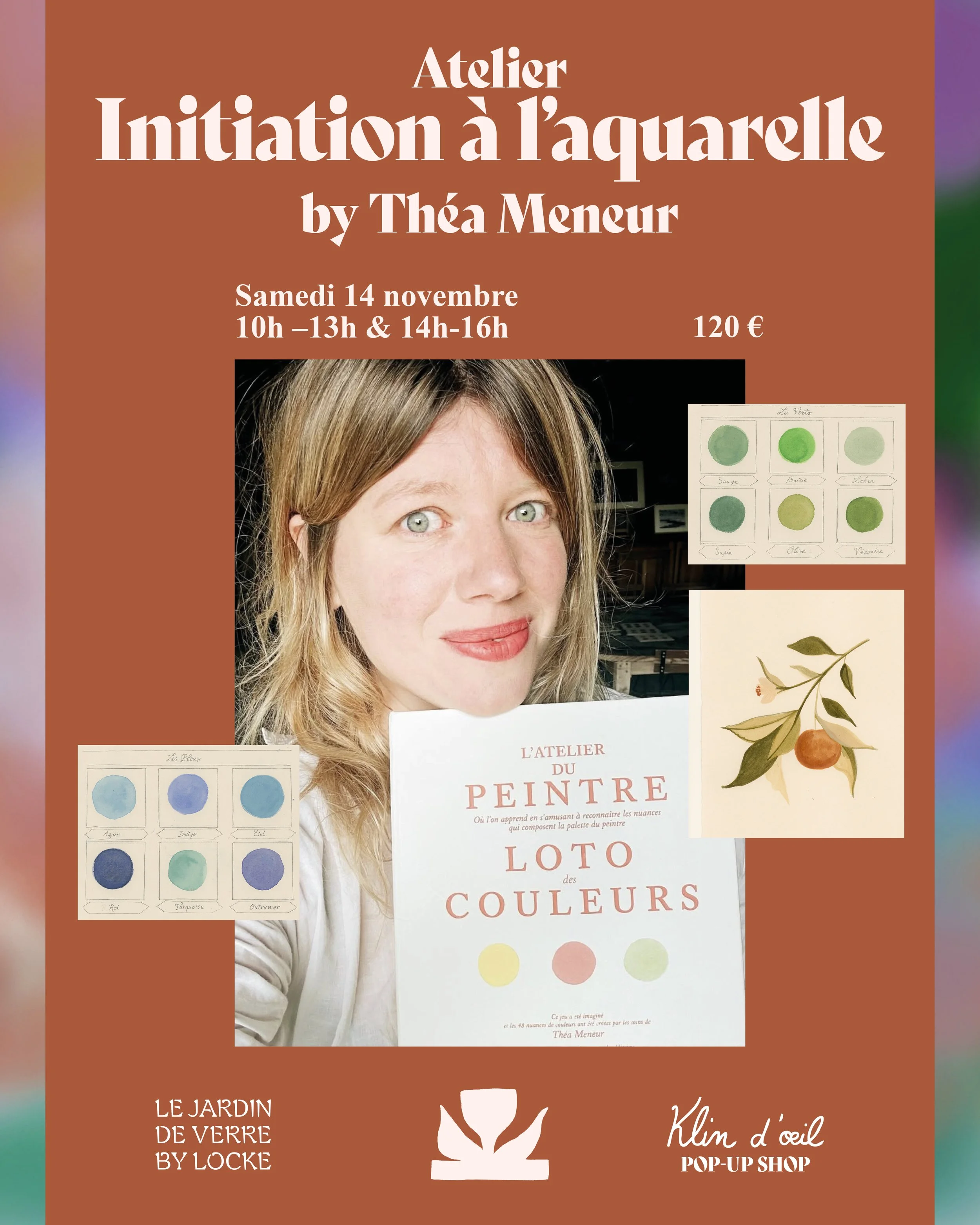 Atelier Initiation à l'aquarelle x Théa Meneur au Locke hotel - 14.11