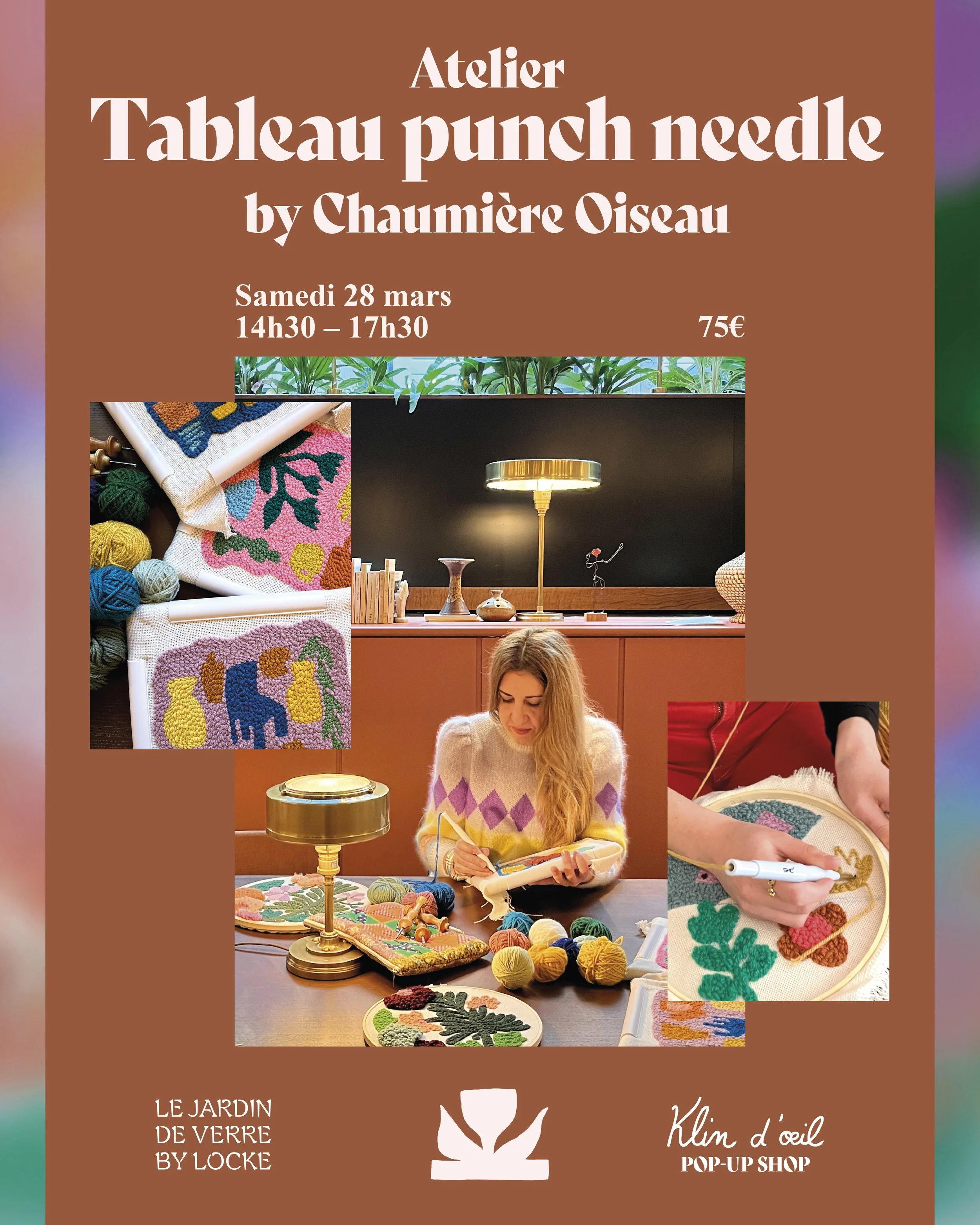 Atelier tableau Punch Needle x Chaumière Oiseau - 28.03