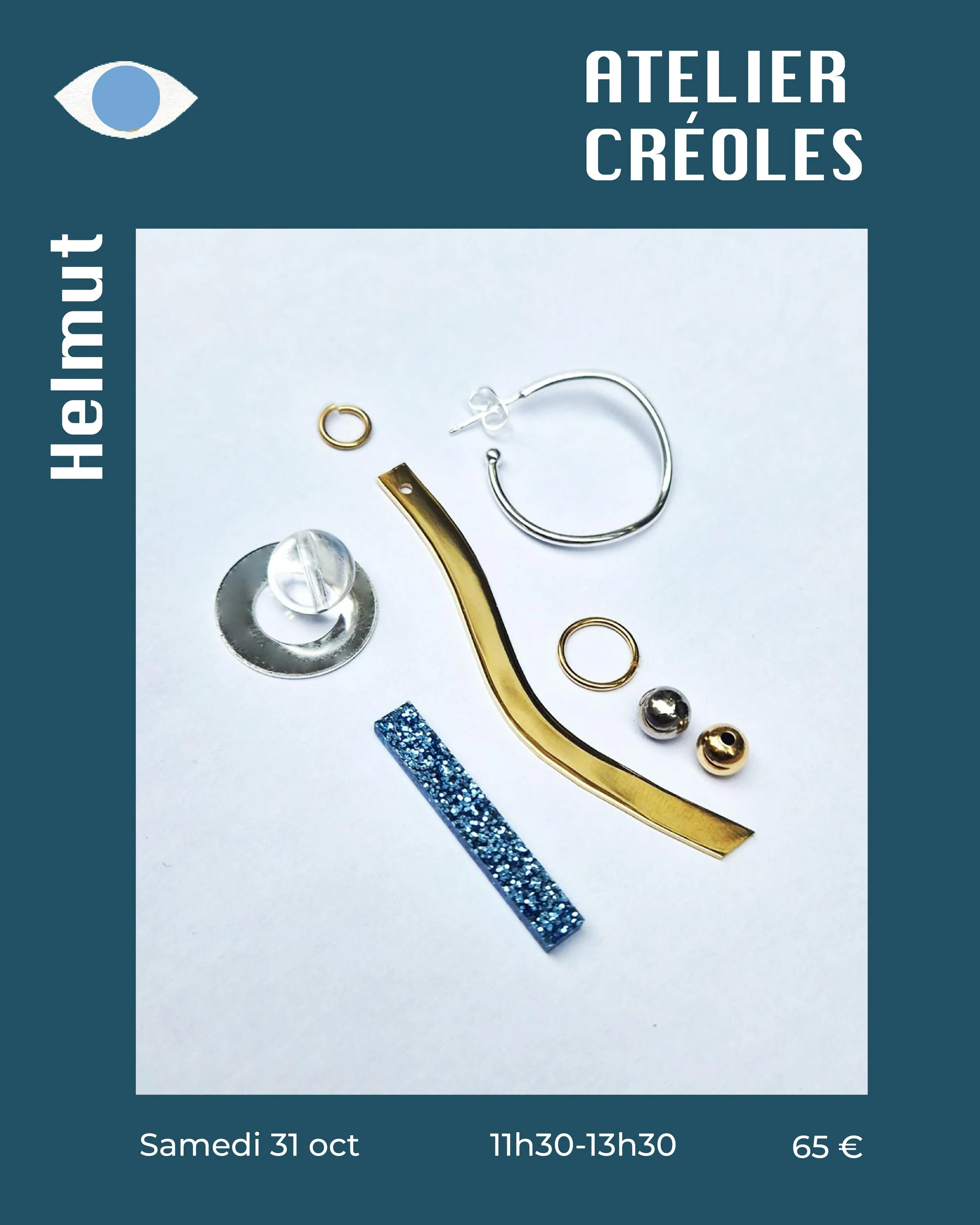Atelier boucles d'oreille créoles x Helmut 31.10