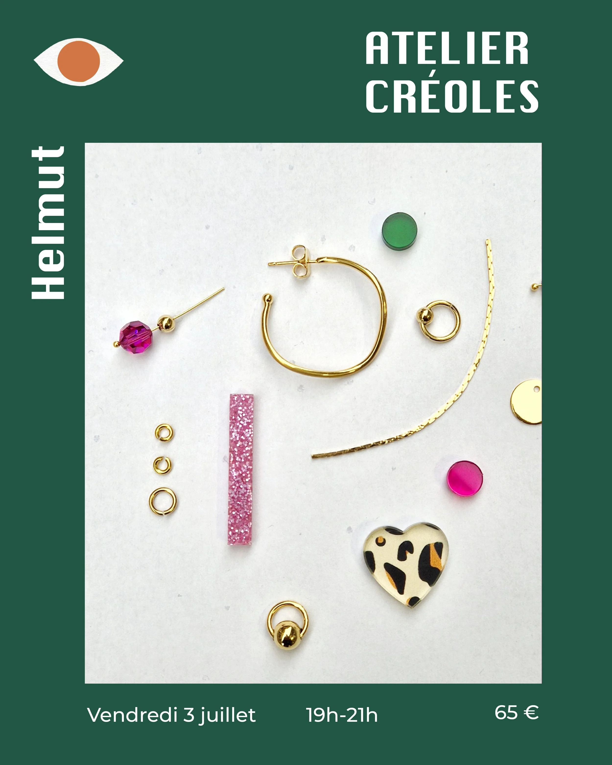 Atelier boucles d'oreilles créoles x Helmut 3.07
