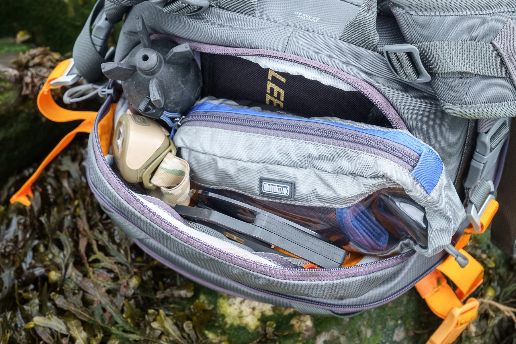The top pocket is a decent size