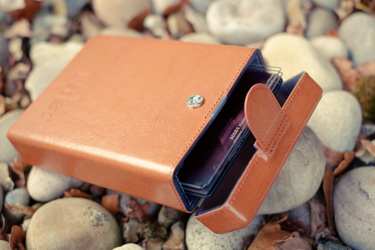 The Nisi leather effect filter case