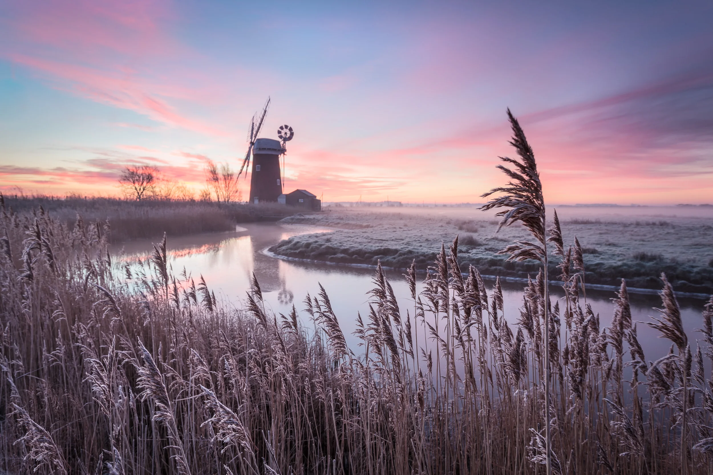A frosty dawn Horsey, Norfolk