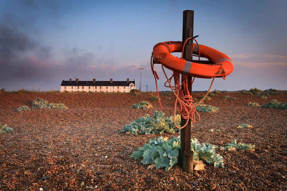 The coastguard cottages, Shingle Street, Suffolk