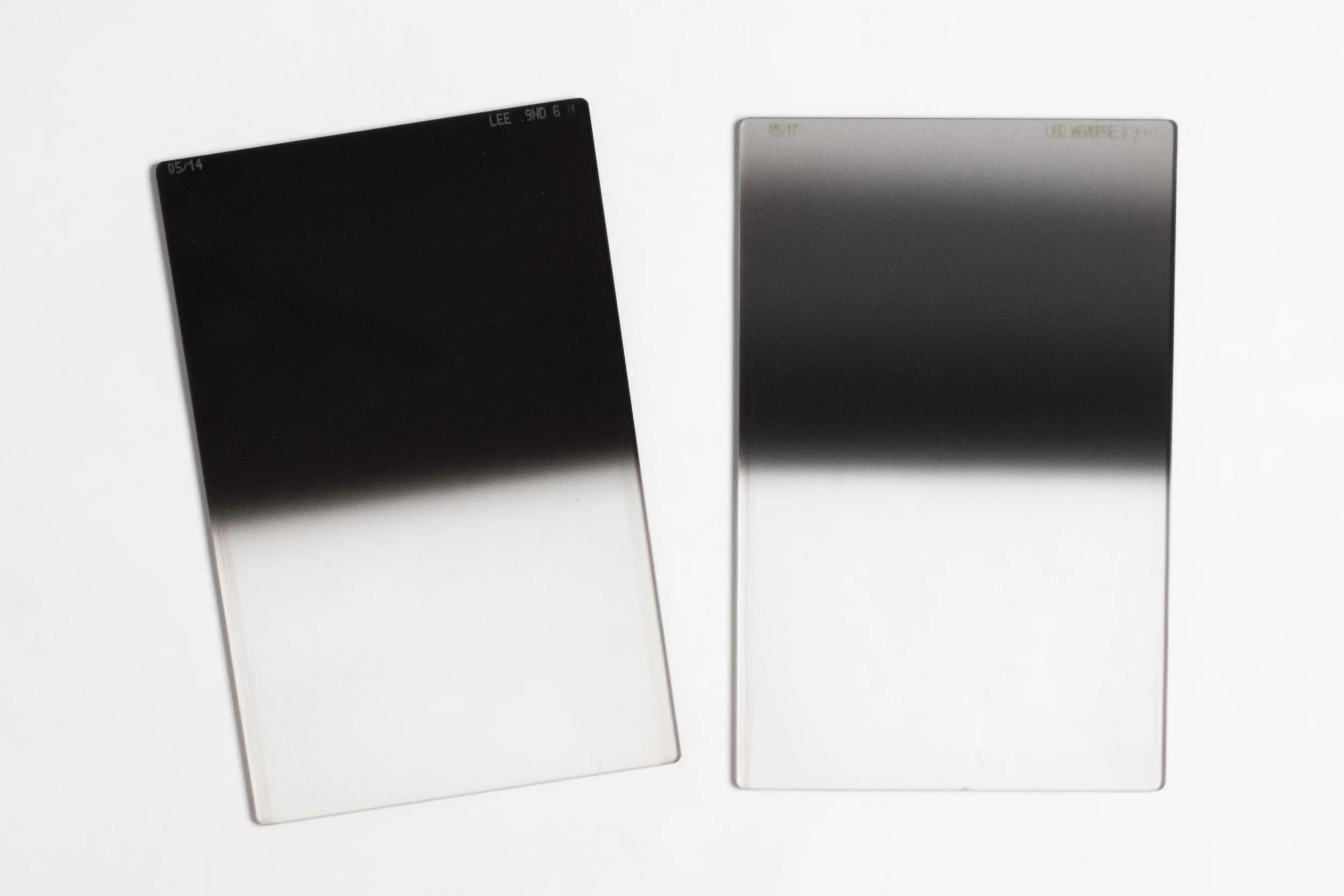 Lee filters 0.9 hard ND grad (left) and 0.9 Reverse ND grad (right)