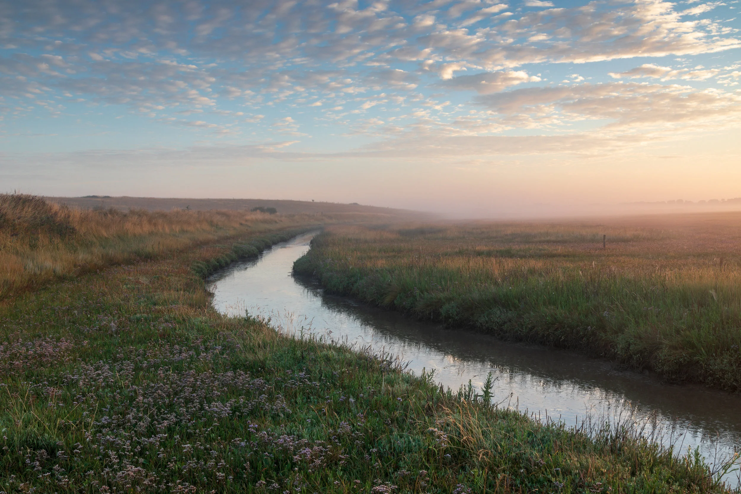 Dawn on the marshes Boyton, Suffolk