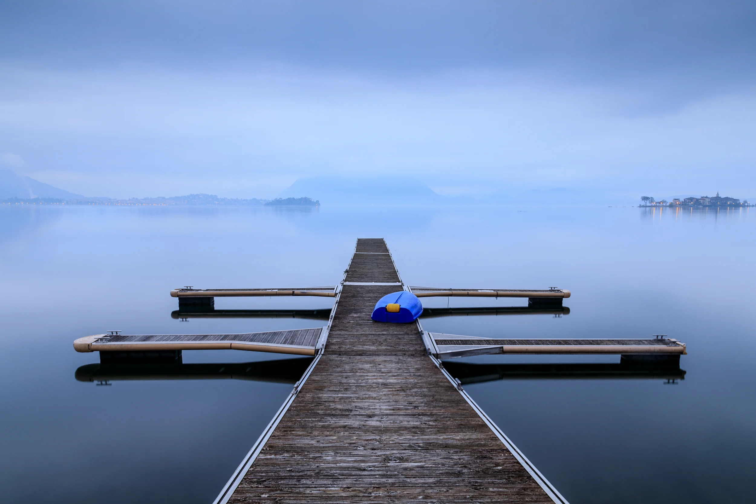 The blue boat, Lake Maggiore