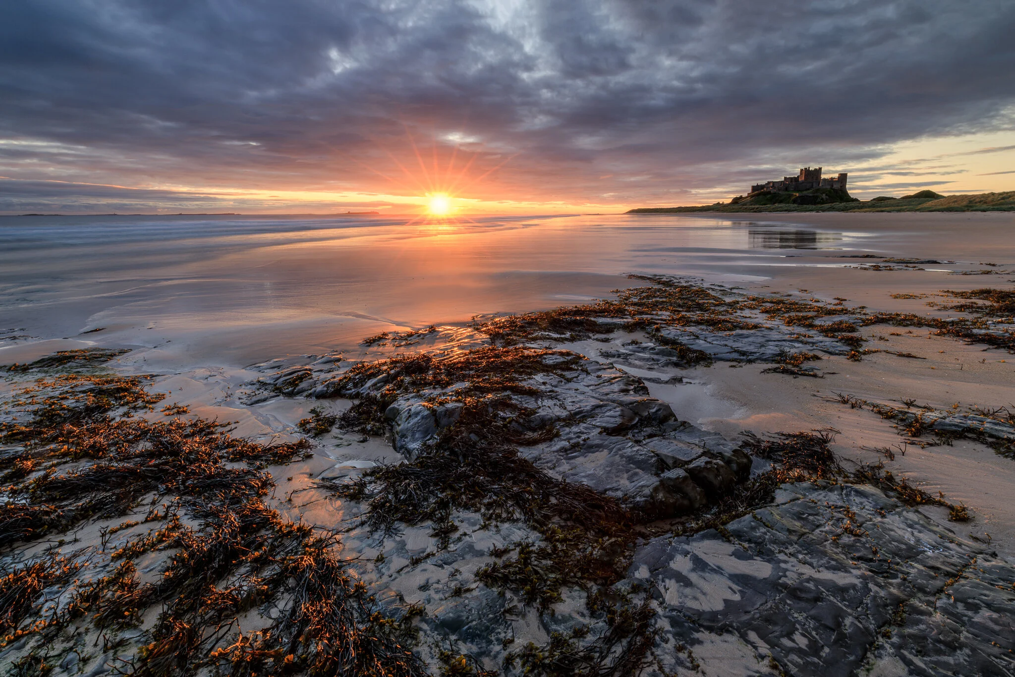 Sunrise at Bamburgh Castle, Northumberland