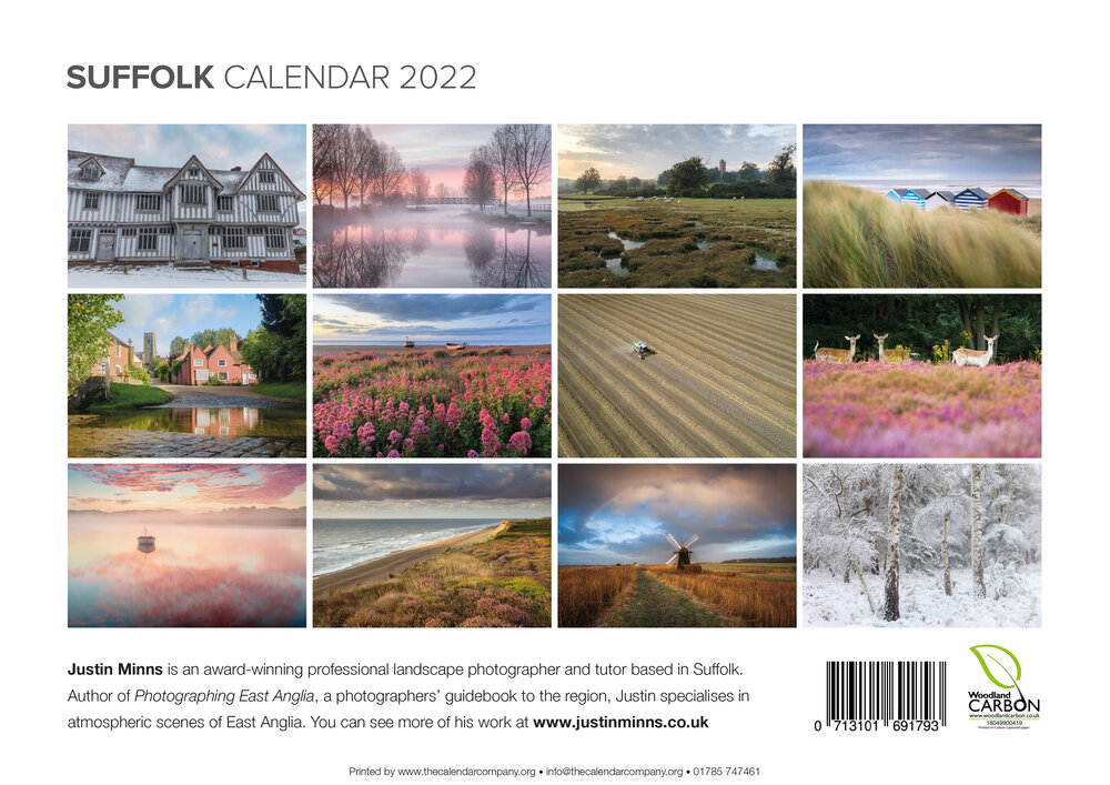 Suffolk 2022 Calendar 2022 Suffolk Calendar — Justin Minns Photography
