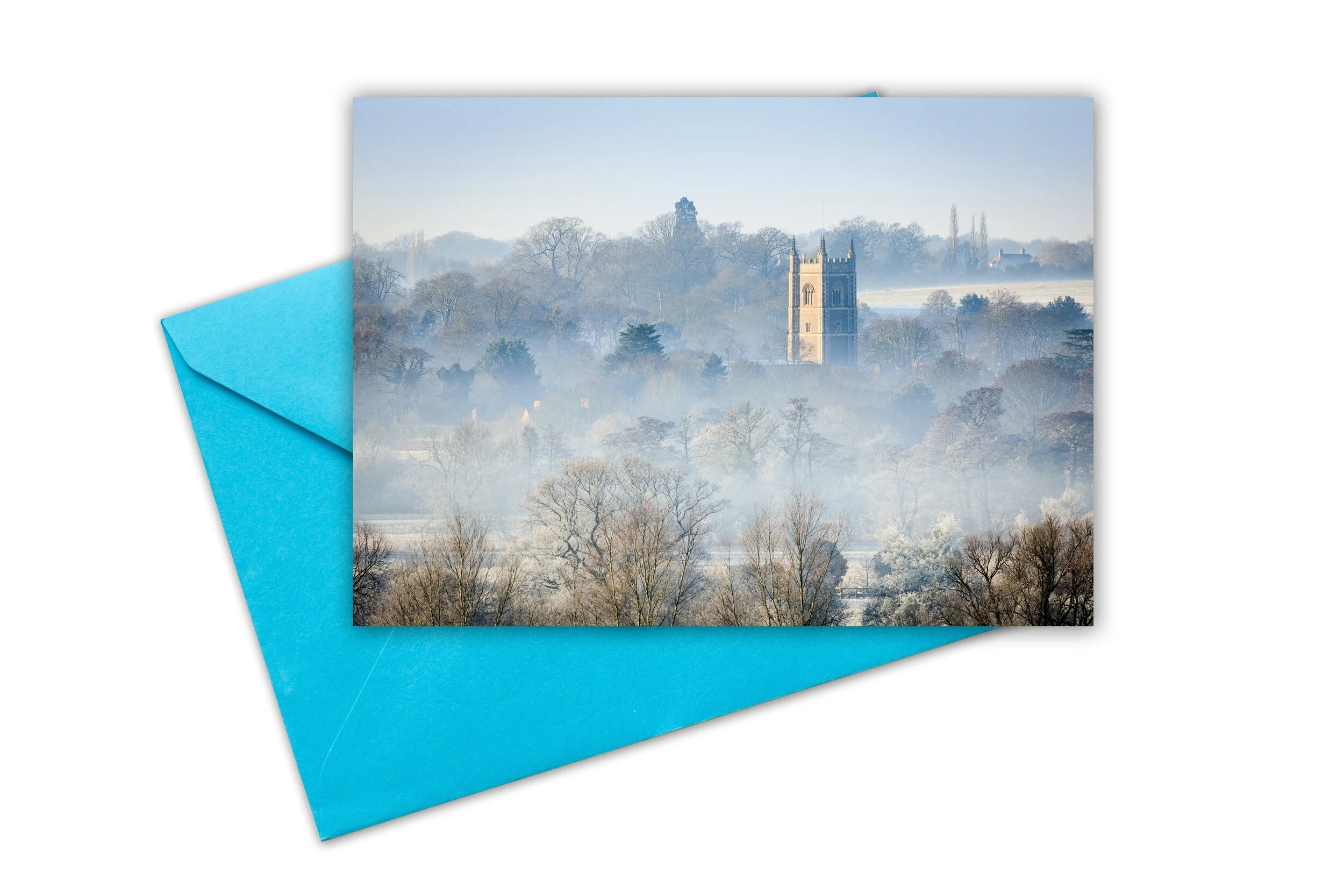 129 - Dedham Church in the mist