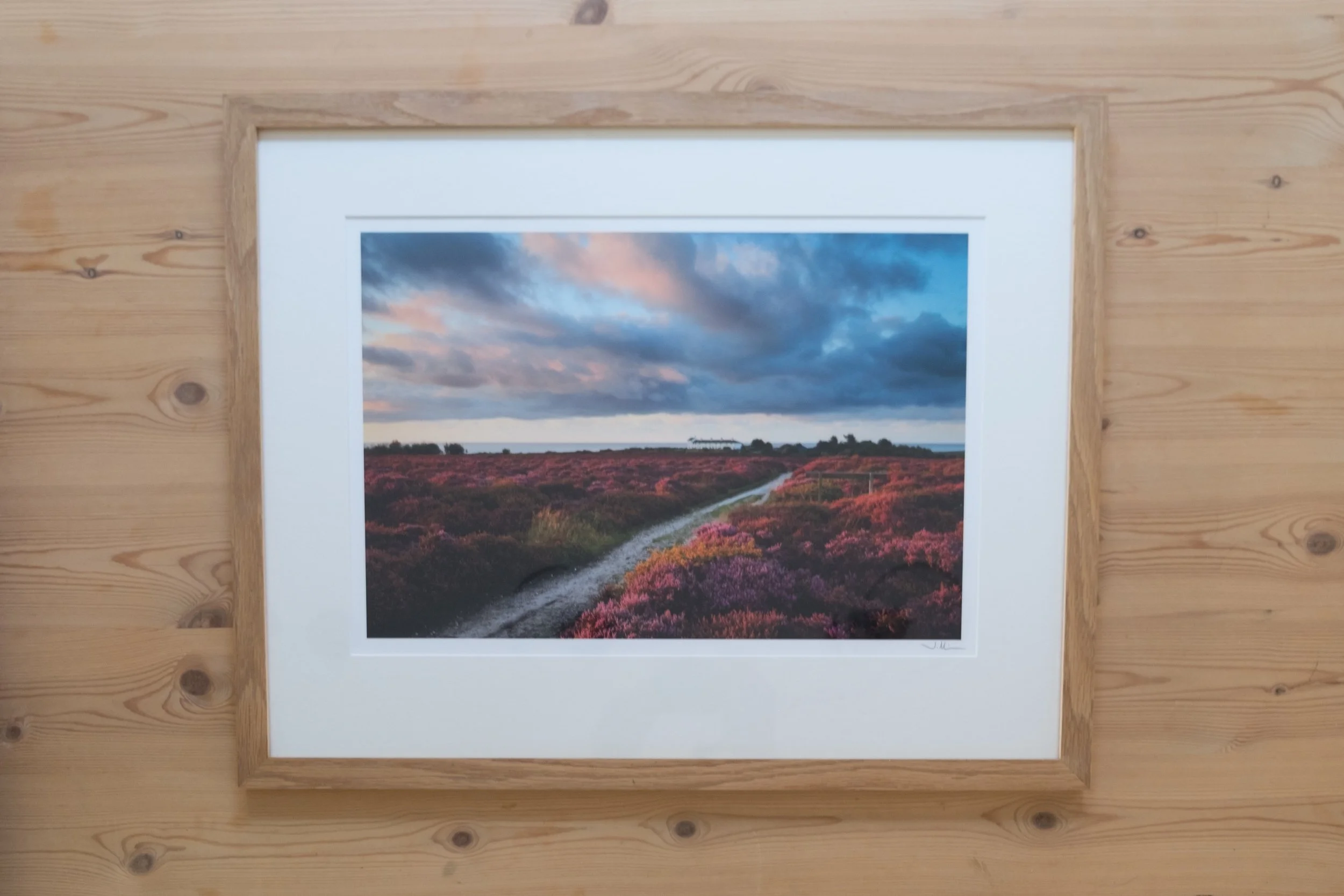 A sea of heather - 15x10" framed print 