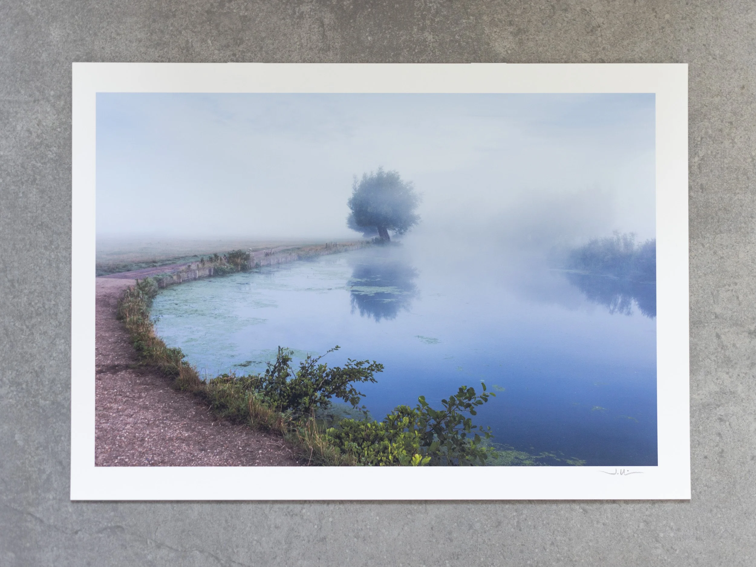 Stour in the mist - 15x10" fine art print