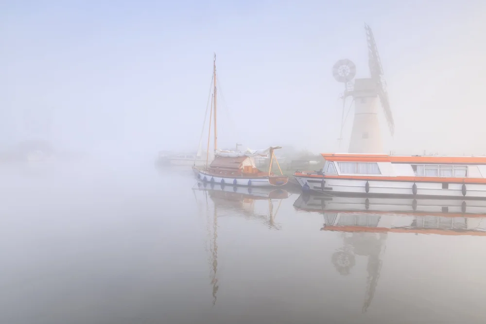 First light through the mist, Thurne, Norfolk