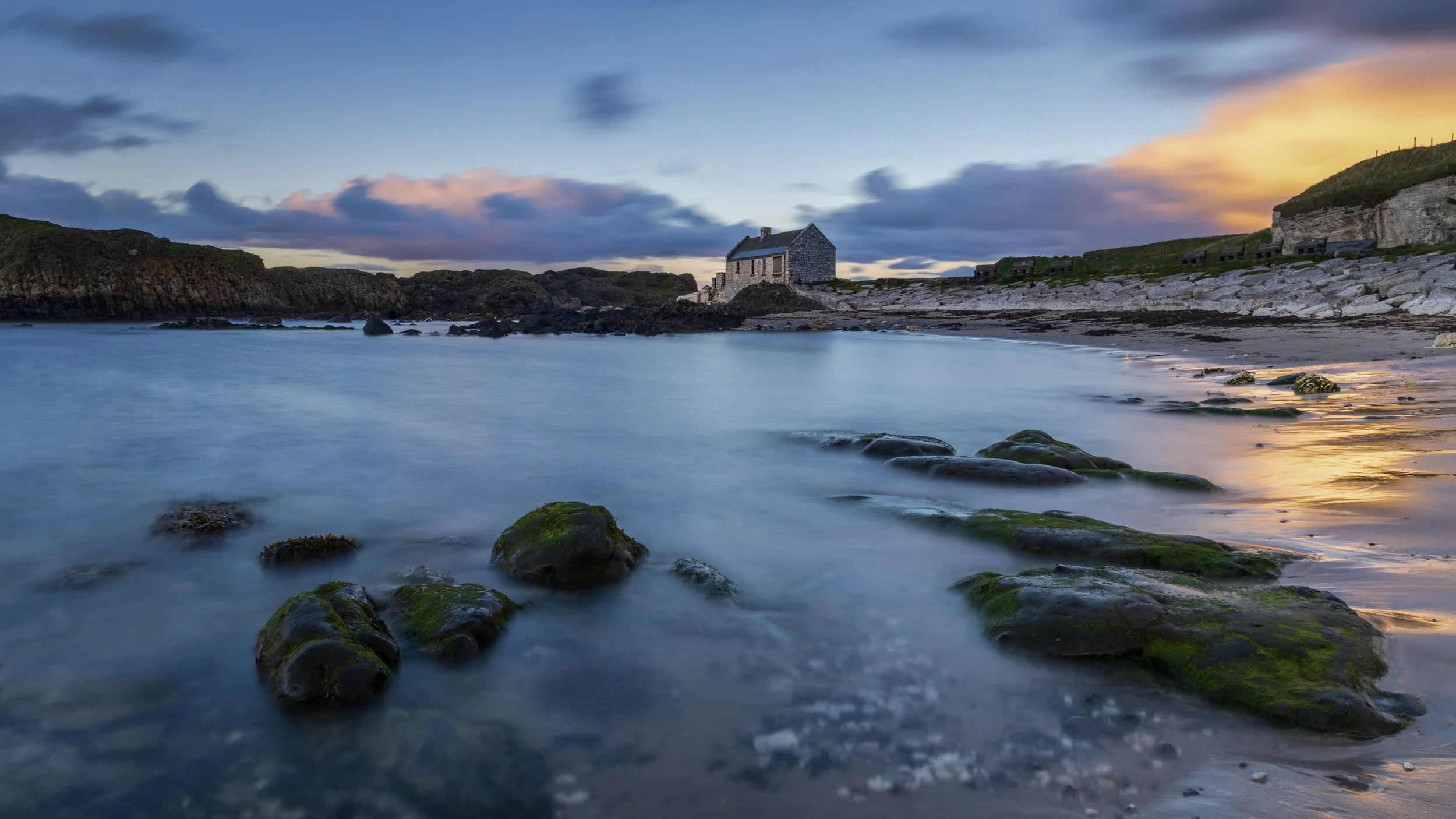Sunset at Ballintoy Harbour