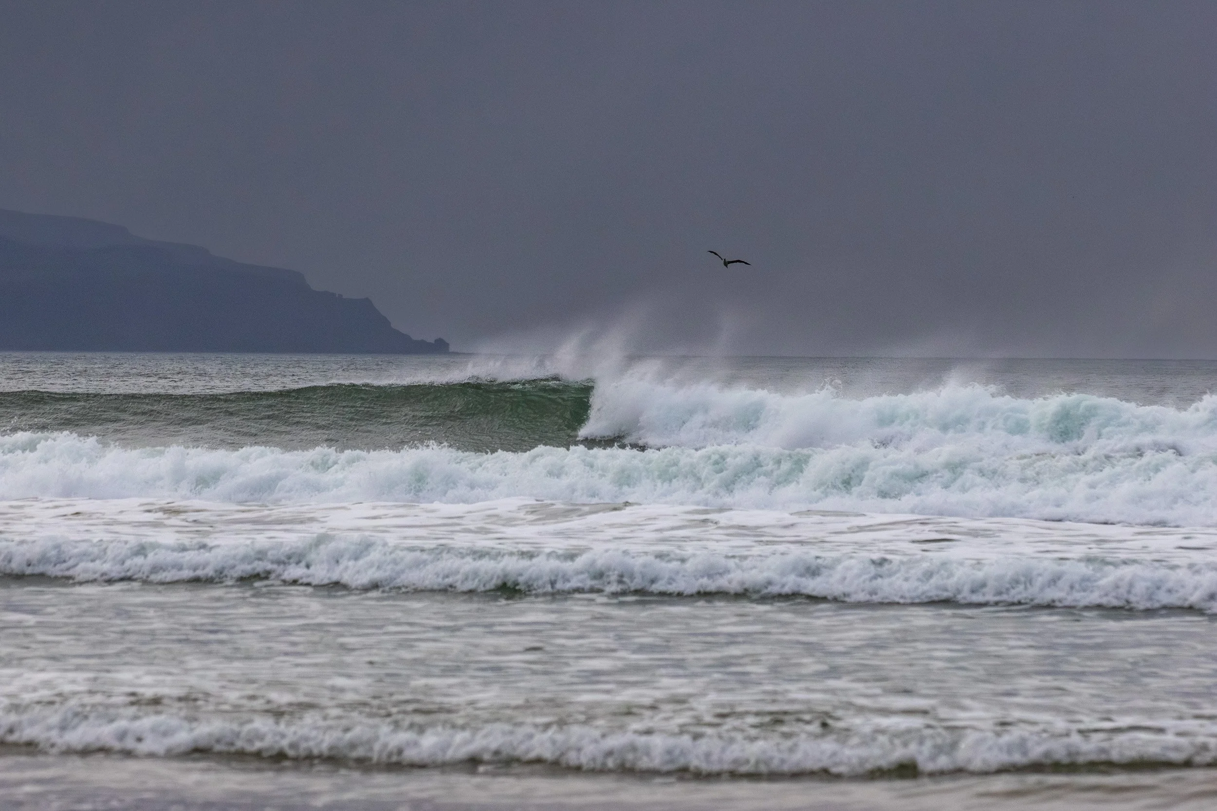 The surf at Downhill Beach