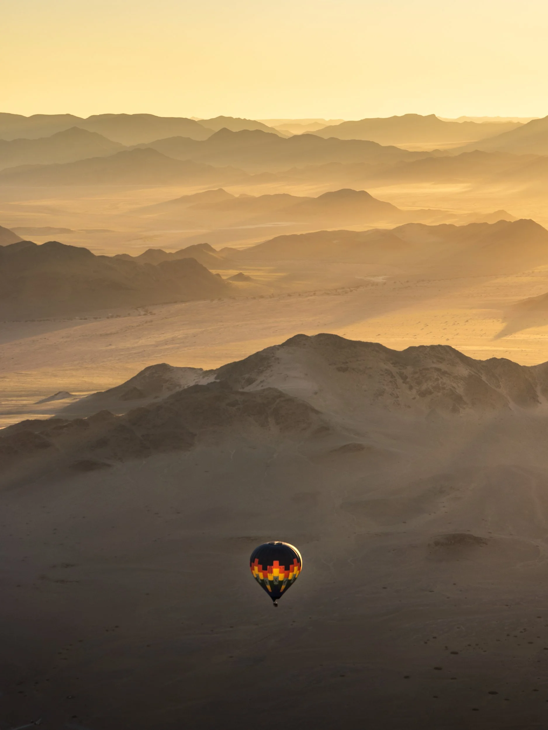 Drifting over the desert