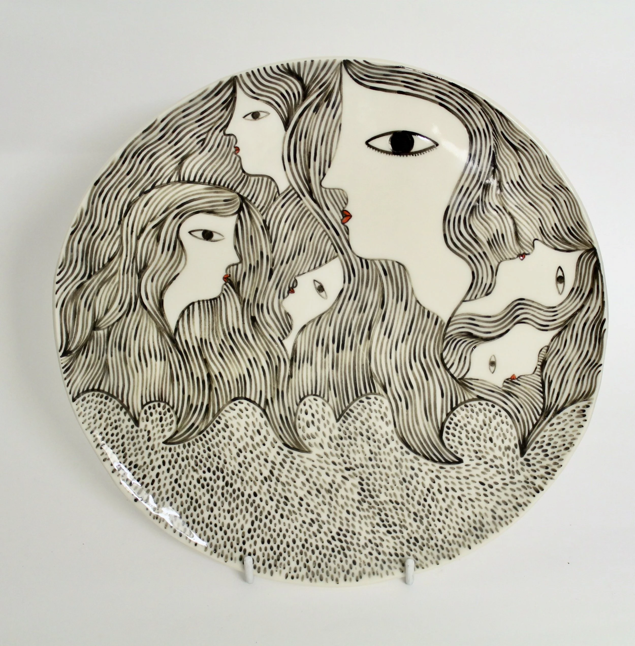 Porcelain Illustrated Plate