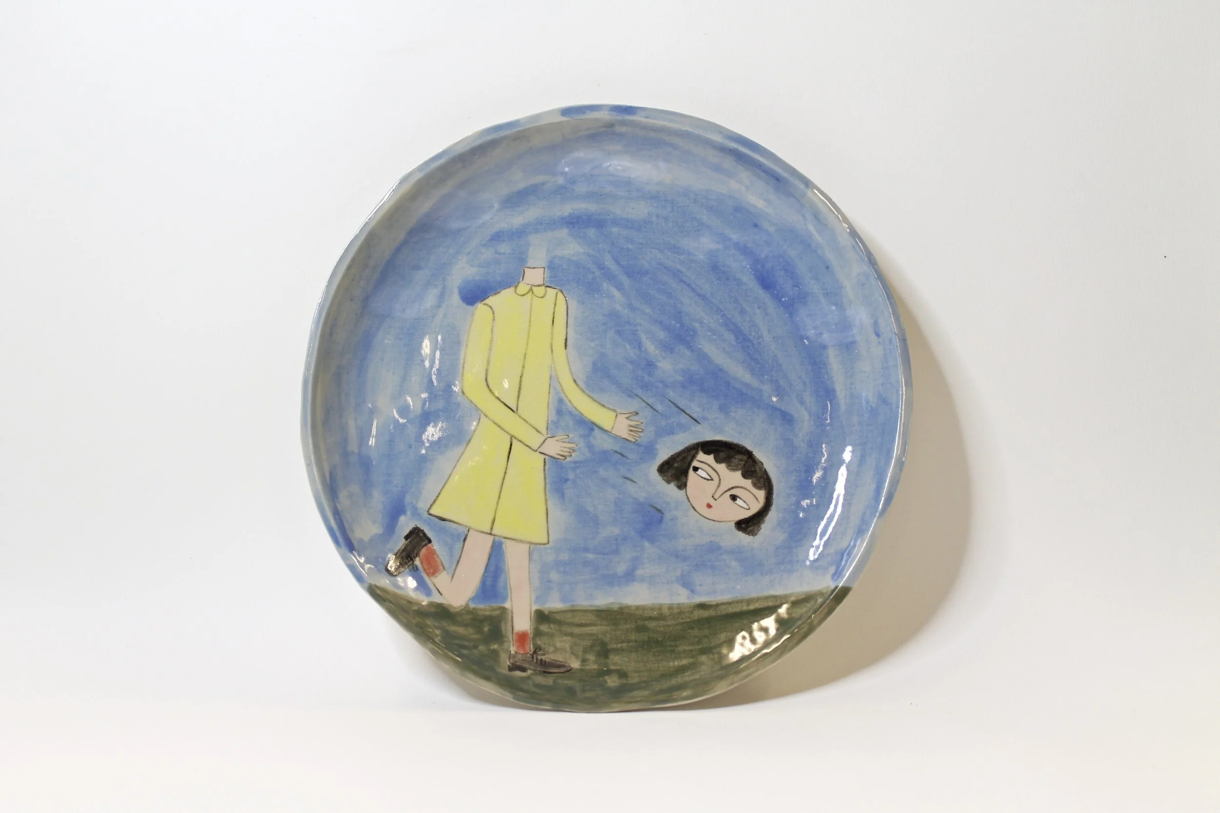 Chasing my head - wall plate 