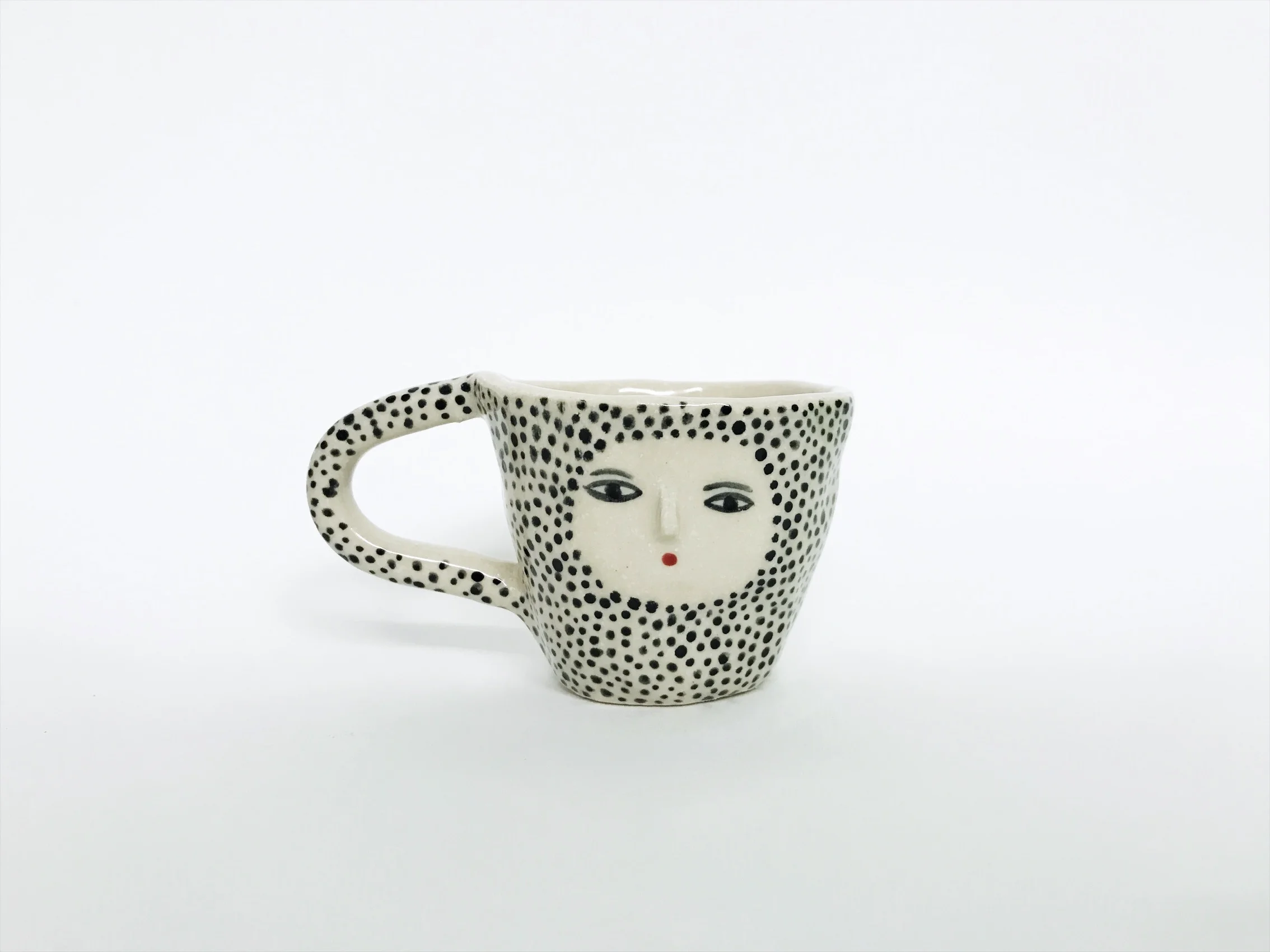 Ceramic double espresso wonky Cup 