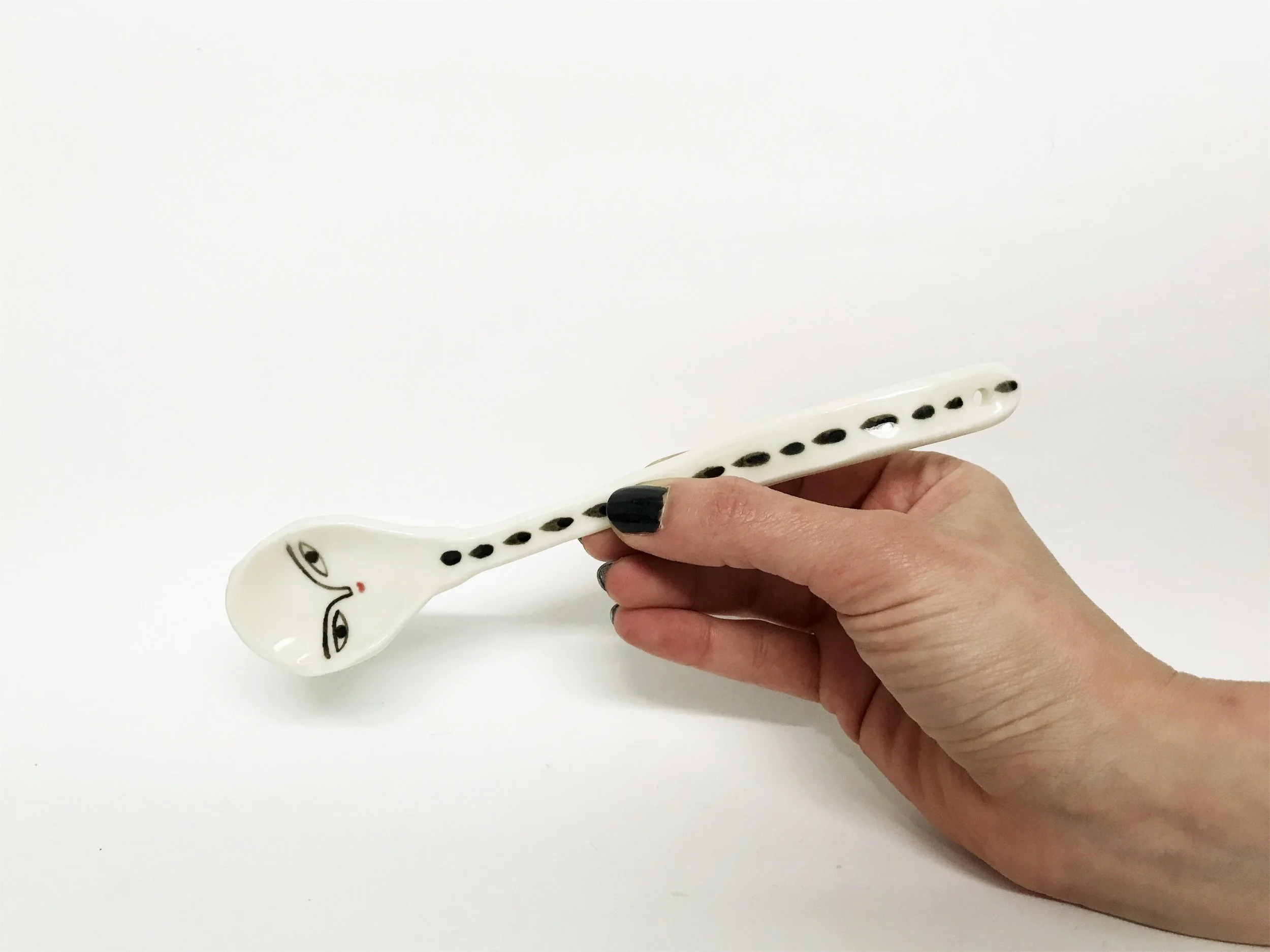 Wonky porcelain spoon - Collectibles 