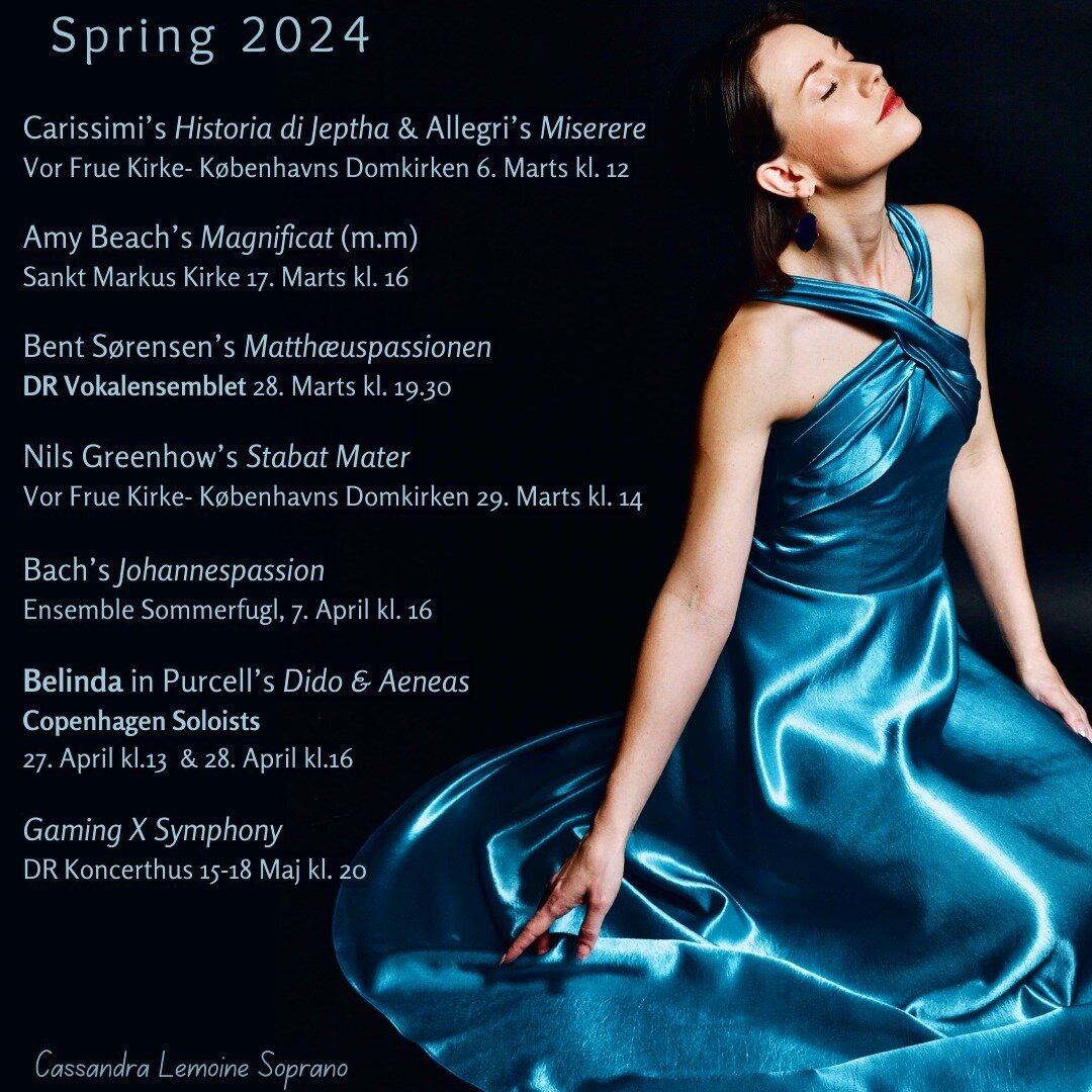 🌸🎶 Spring is upon us and there are some really nice projects coming up 🌞🐣

Some familiar faces with Bach and Purcell but also a lot of music that is new! Looking forward to a lot of ensemble making with good friends and colleagues ✌🎉🥰

📸 @vonr