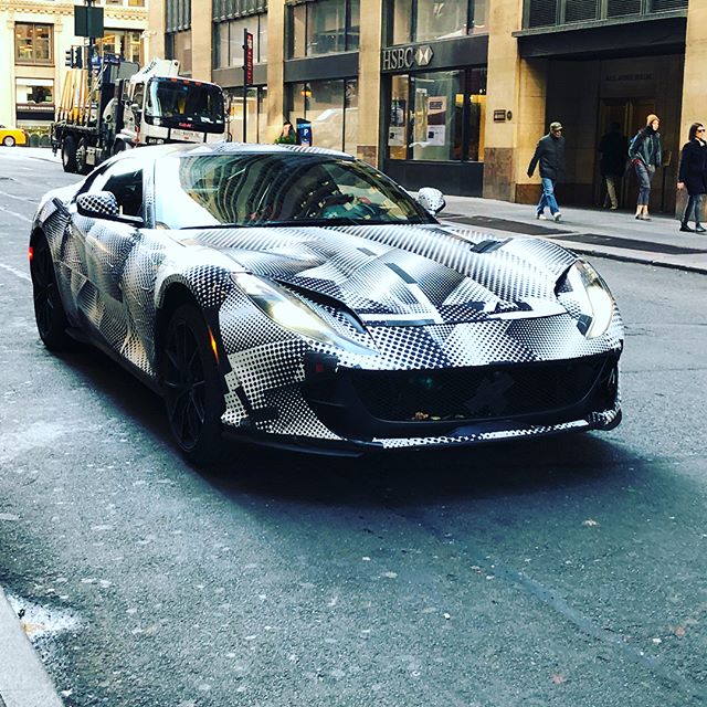 Spotted the new #ferrari #f12m testing in midtown today...
.
.
.
.
#ferrarif12 #carspotting #spyphoto #carsofinstagram