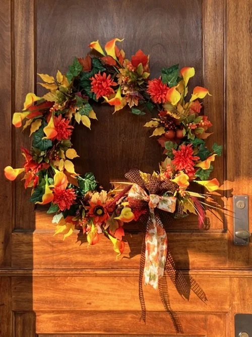DECORATED FALL WREATH