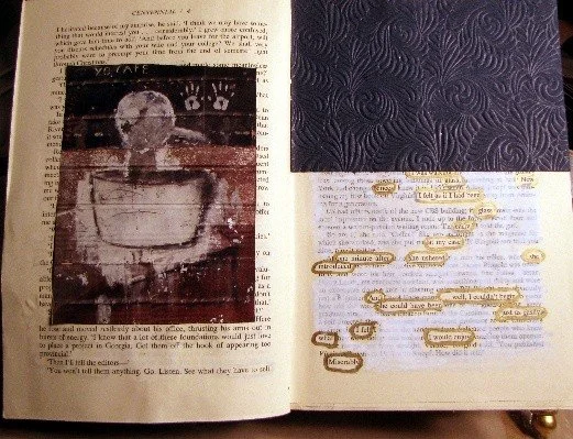 10/17—ALTERED BOOKMAKING—Interacting with the Former Content via Found Poetry & Intuitive Painting