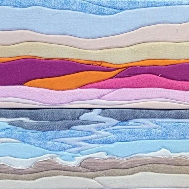 8/2—KINUSAIGA: JAPANESE STITCH FREE FABRIC COLLAGE