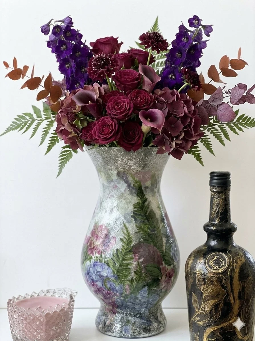 10/1—INTRO TO DECOUPAGING: Choose a Vase or a Bottle