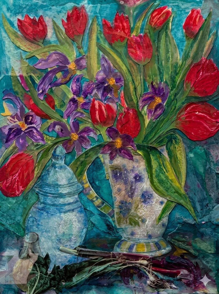 10/29—PAINTING WITH PAPER: Still Life