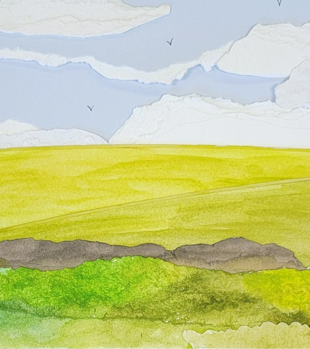 8/24—LAYERED PAPER LANDSCAPE
