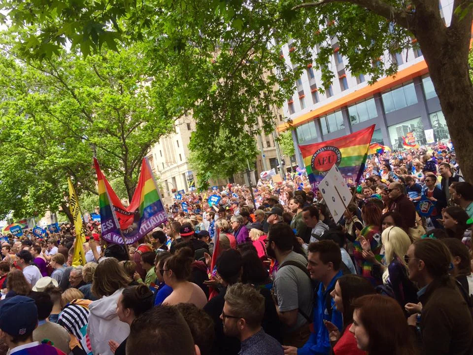 The Pride march