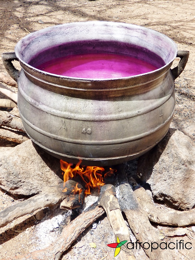 Dyeing vat.