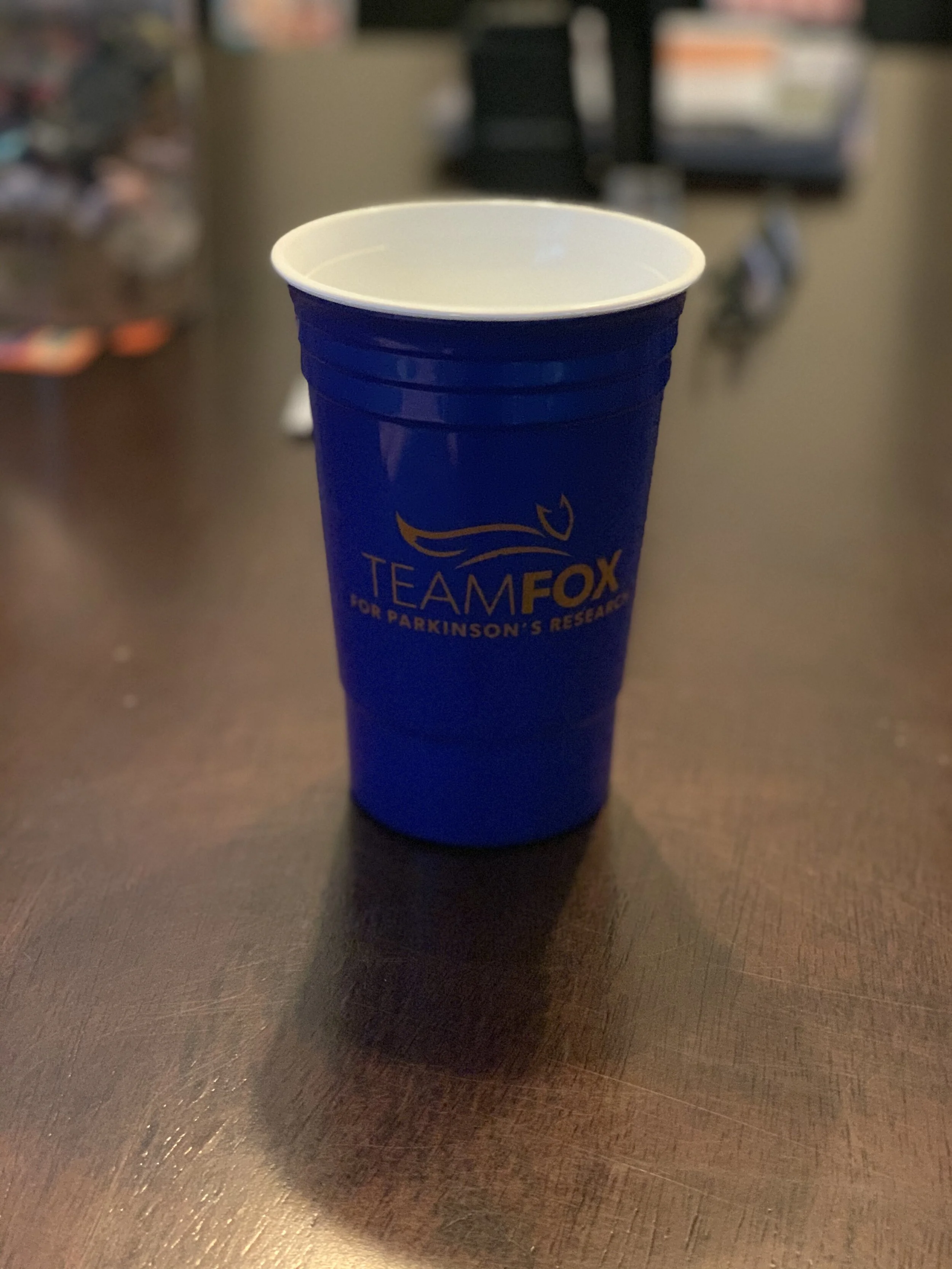 Blue TeamFox Heavy Duty Plastic Cup