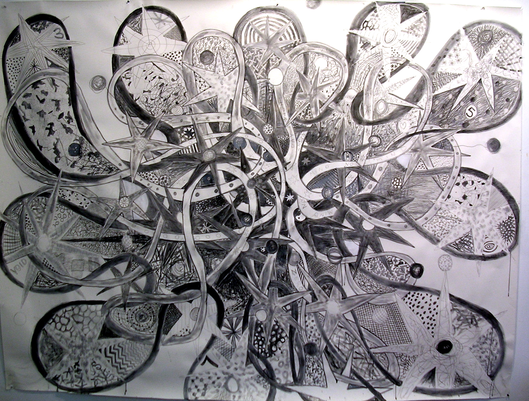  Big Bang 2 graphite on paper 48 x 70 in. 