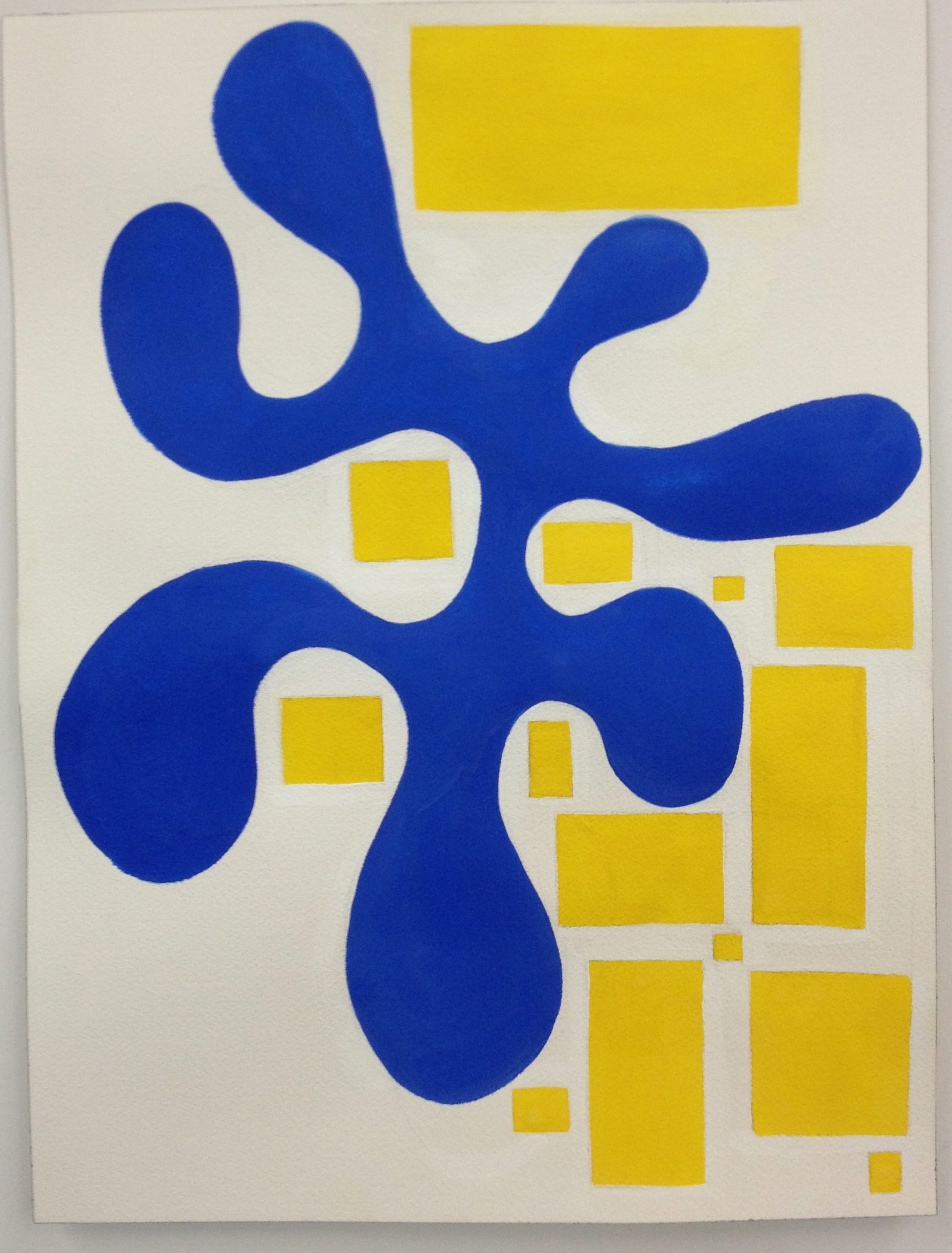  Blue And Yellow gouache 