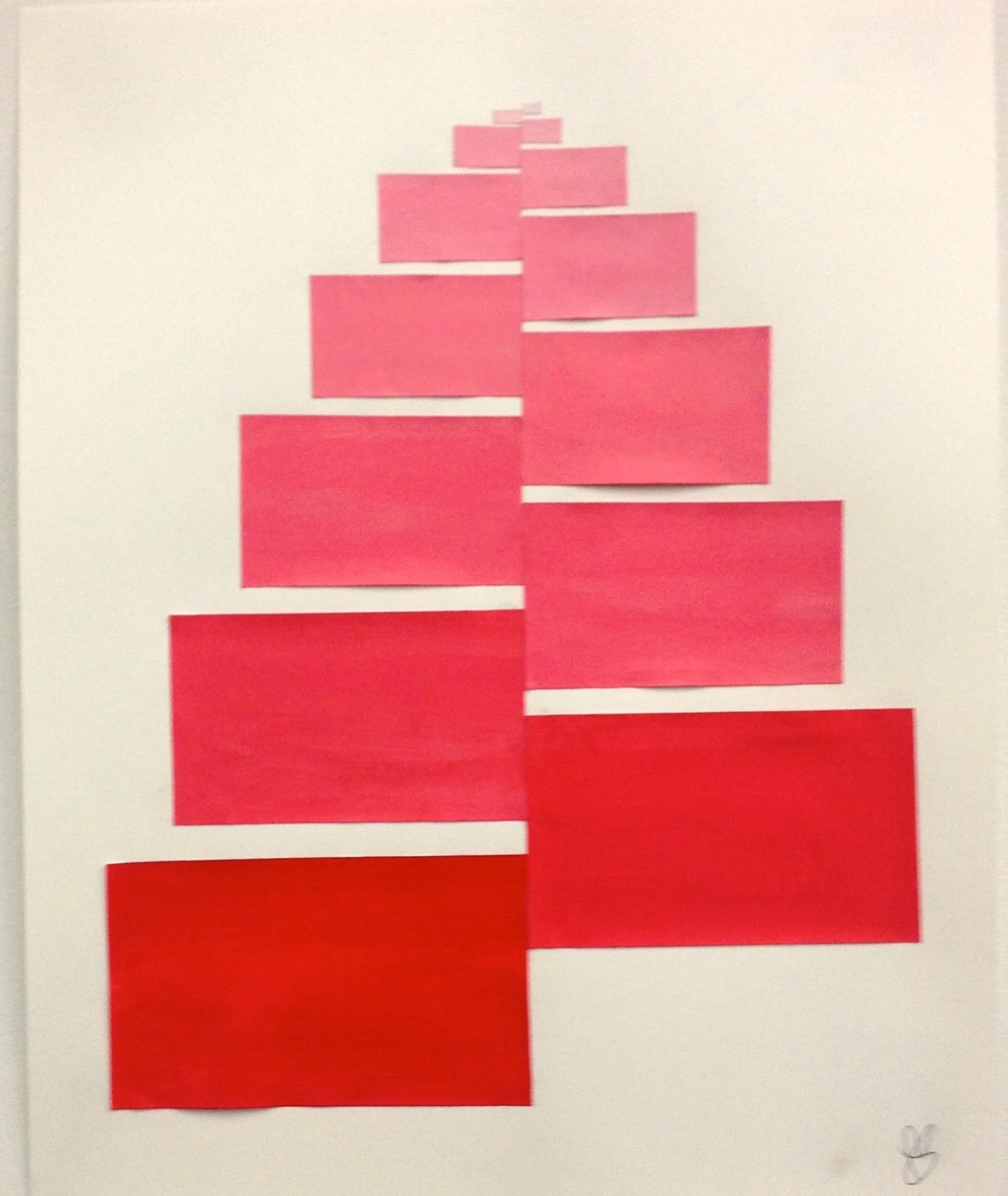 Red River 2016 gouache/cut paper