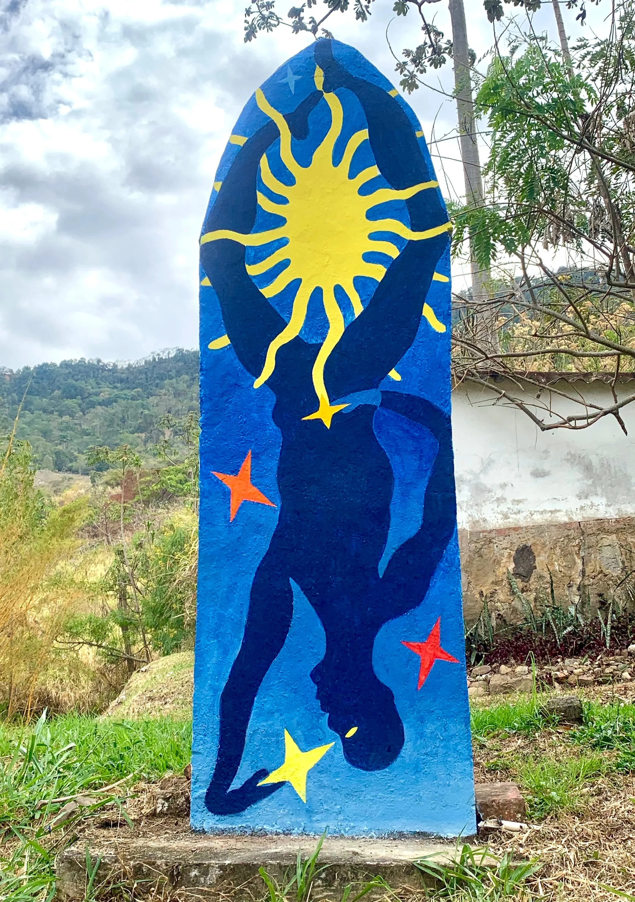    Icarus,     2026,   mural at Artesumapaz, Colombia 