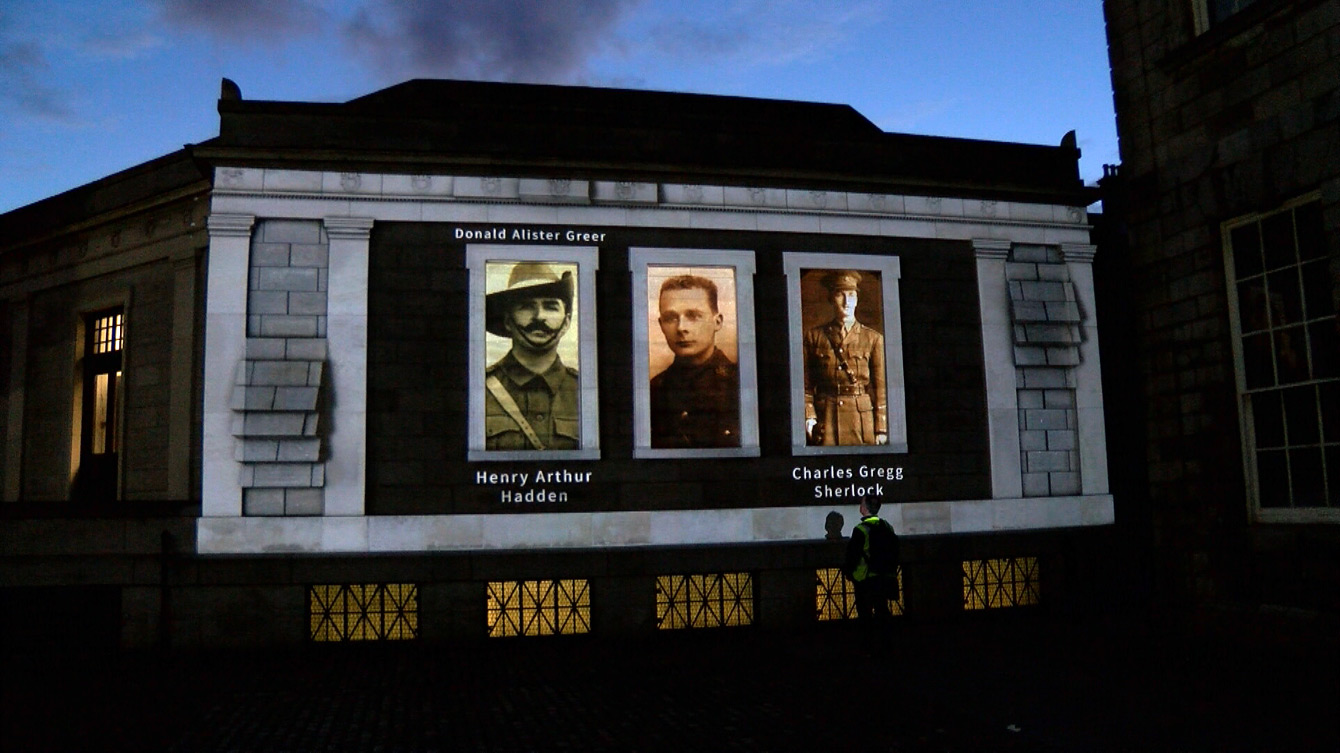 1916 Commemoration TCD Projection mapping 2D and 3D Motion Graphics