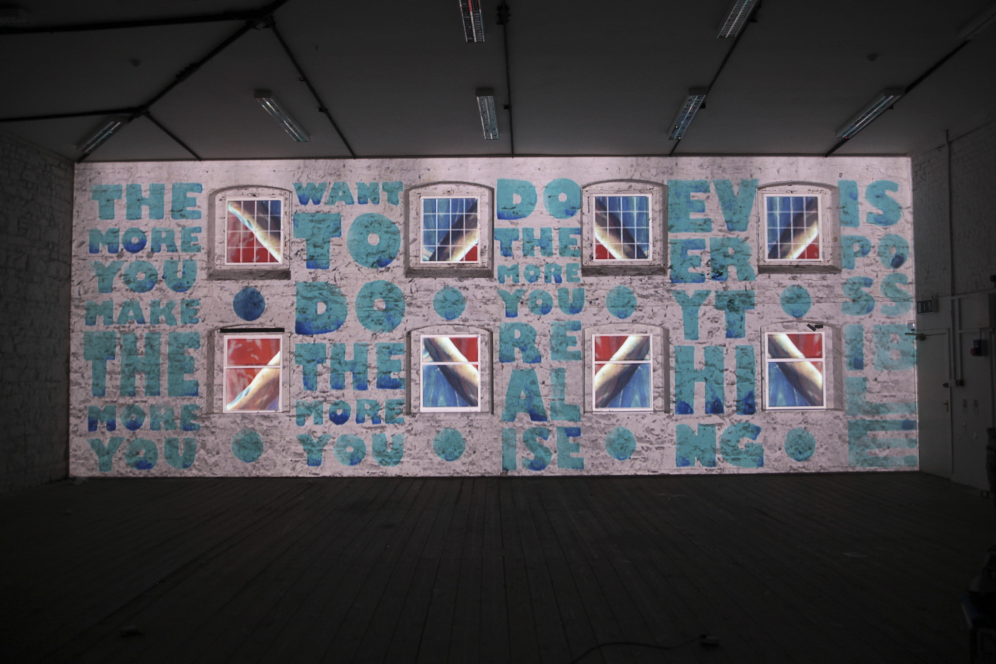2D and 3D motion graphics and projection mapping to create an original piece of work