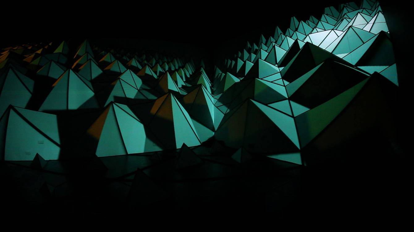 Gawlway Arts Festival projection mapping and light installation using experimental PixelPusher technology with processing